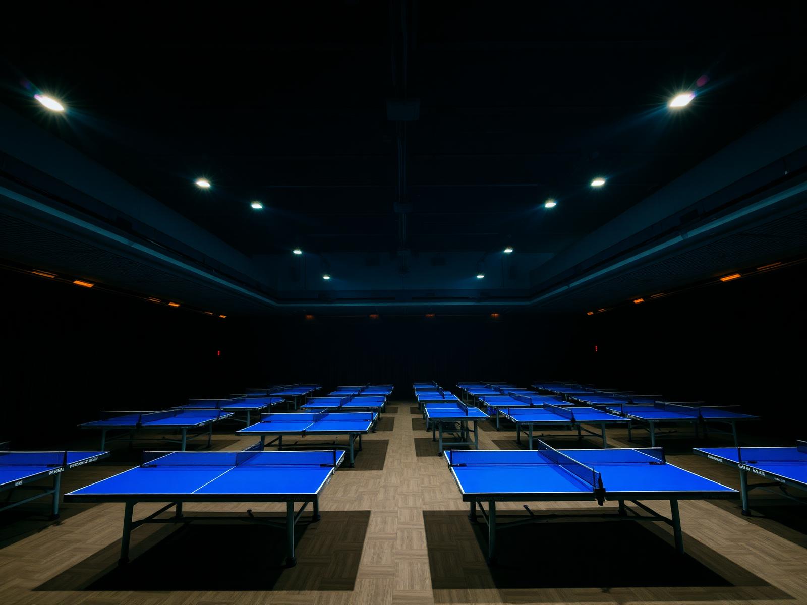 Salle de tennis de table